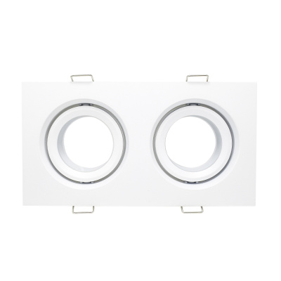 Светильник встраиваемый Белый GU10 2*50W IP65 L180xW90xH40 220V Без ламп ST255.528.02