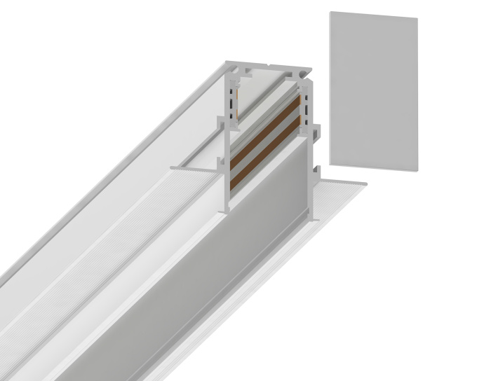 Заглушка для встраиваемого магнитного шинопровода Magnetic 48V (2шт) Ambrella light GL3607