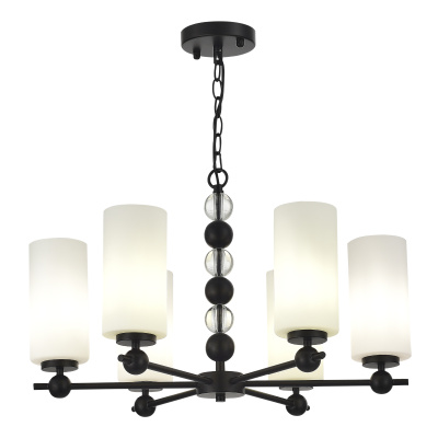 Светильник подвесной ST-Luce черный/белый E27 6*40W SL2003.403.06