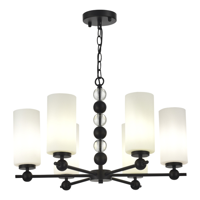 Светильник подвесной ST-Luce черный/белый E27 6*40W SL2003.403.06