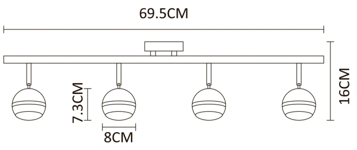 Спот Arte Lamp VENERD A6009PL-4AB