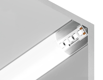 Алюминиевый профиль угловой круглый 15.7*15.7 для светодиодной ленты до 9,78мм Ambrella light GP2100AL