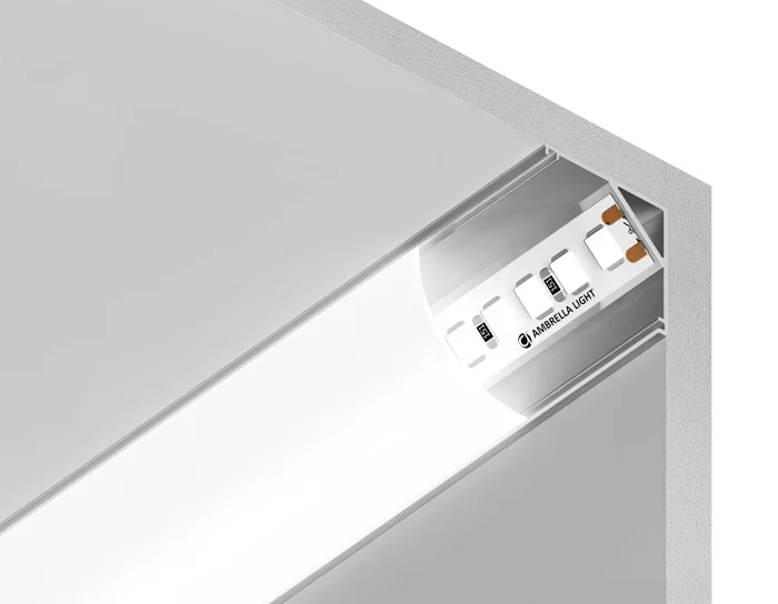 Алюминиевый профиль угловой круглый 15.7*15.7 для светодиодной ленты до 9,78мм Ambrella light GP2100AL