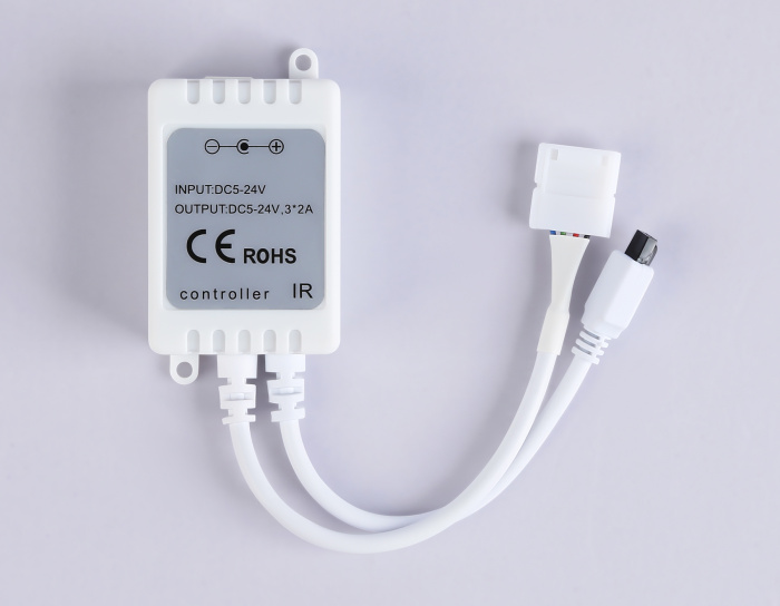 Контроллер для светодиодных лент RGB с инфракрасным пультом 6A 12V 72W/ 24V 144W GS11251 Ambrella light GS11251