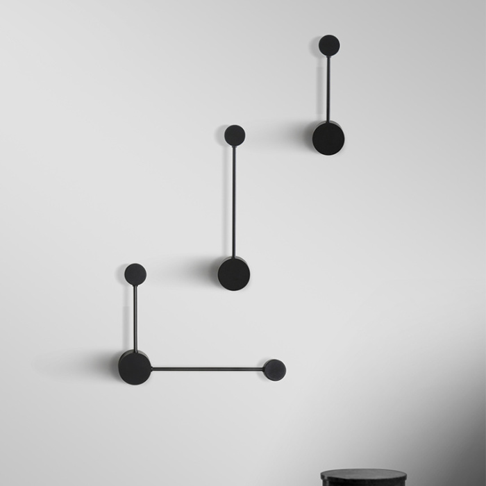 Бра Via Pin Wall L29,5 Black By Imperiumloft