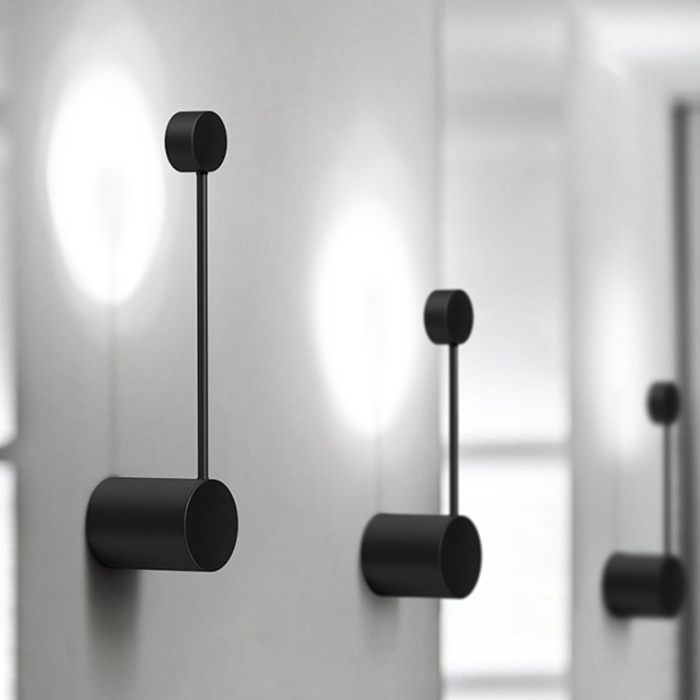 Бра Via Pin Wall L29,5 Black By Imperiumloft