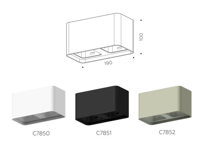 Корпус светильника накладной для насадок 70*70mm Ambrella light C7850