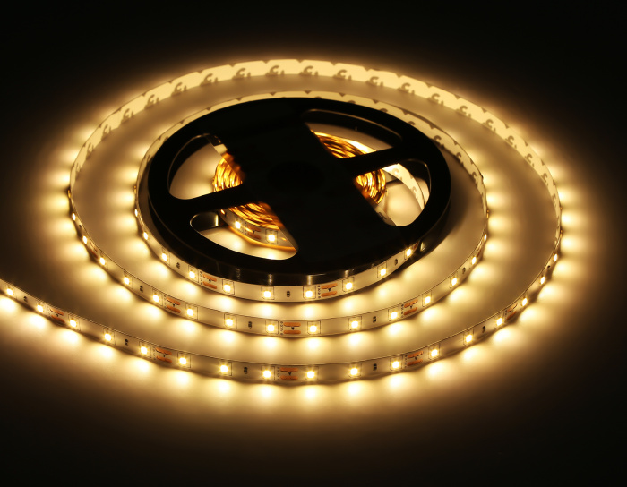 Светодиодная лента Ambrella Light GS1001 2835 60Led /4.8W m/ 12V IP20 3000K 5m /кратность резки 50mm Ambrella light GS1001