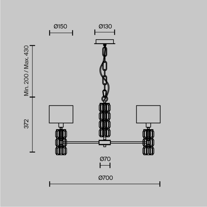 Люстра Maytoni Talento DIA008PL-05CH