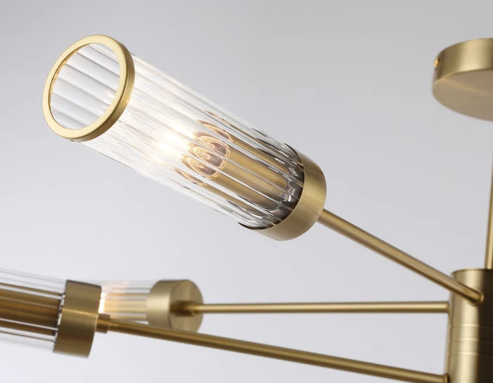 Люстра со стеклянными плафонами на штанге Ambrella light LH55162