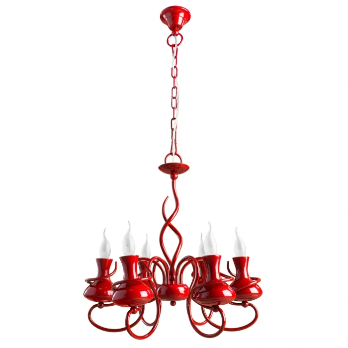 Люстра подвесная Arte Lamp VASO A6819LM-6RD