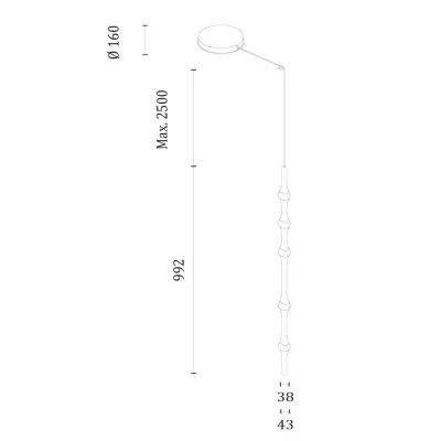 Подвесной светильник Leds C4 Dew
