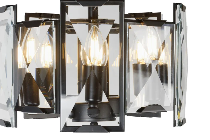 Подвесная люстра iLamp Panorama 6113-360 Черная