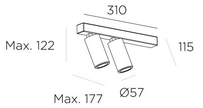 Спот Leds C4 SIMPLY Double