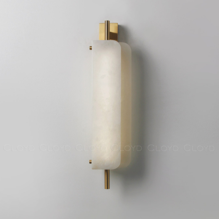 Бра Cloyd PLANUS W1 / выс. 52 см - алебастр - латунь (арт.20293)