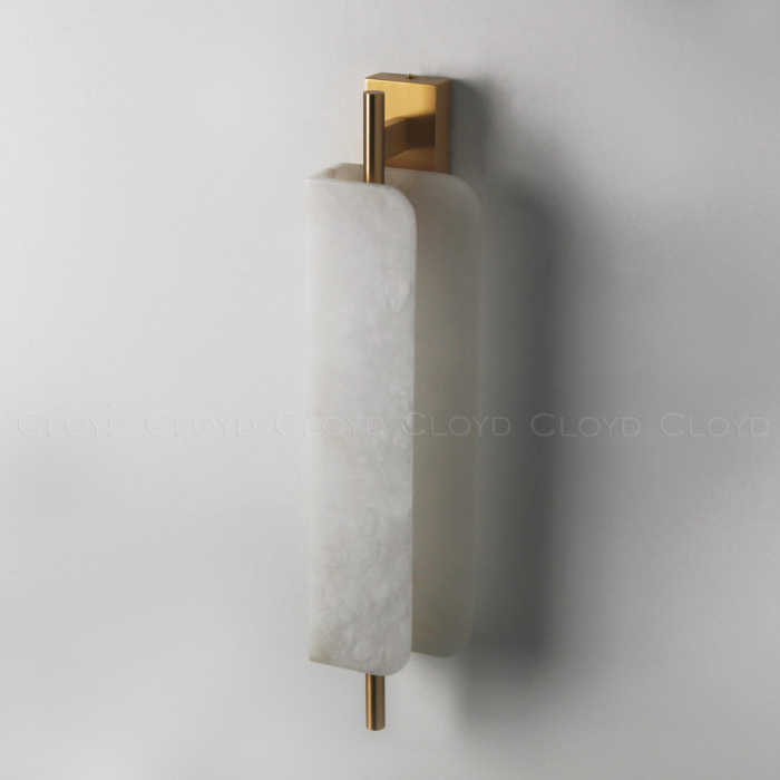 Бра Cloyd PLANUS W1 / выс. 52 см - алебастр - латунь (арт.20293)