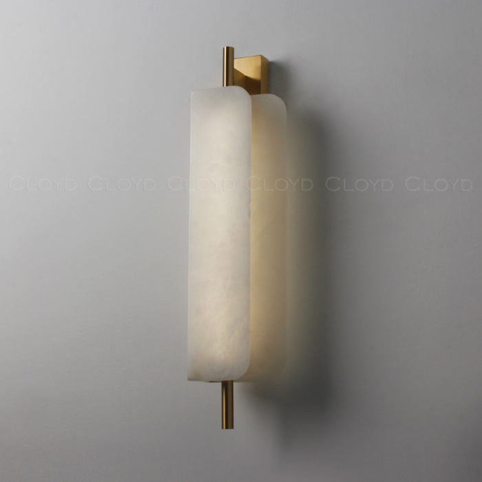 Бра Cloyd PLANUS W1 / выс. 52 см - алебастр - латунь (арт.20293)