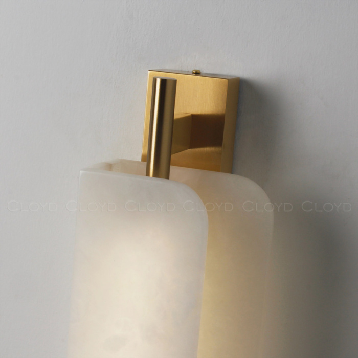 Бра Cloyd PLANUS W1 / выс. 52 см - алебастр - латунь (арт.20293)