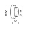 Настенный светильник Maytoni Basic texture MOD461WL-L5GRK