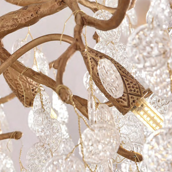 Люстра Cloyd HAOMA C8 / Ø60 см - латунь (арт.10844)