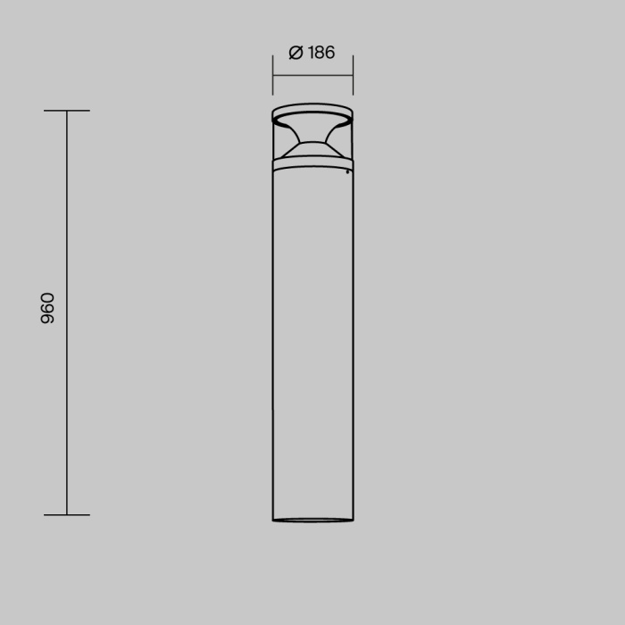 Садово-парковый светильник Maytoni Pyro O496FL-L21B3K2