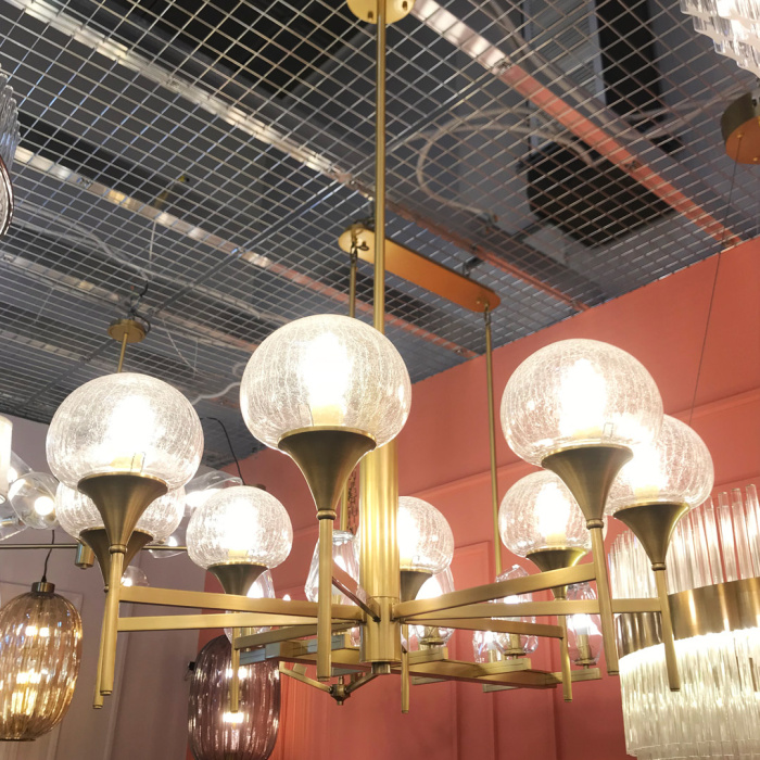 Люстра Cloyd EDICT C8 / Ø81 см - латунь (арт.10462)