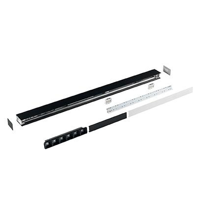 Подвесной светодиодный светильник Ideal Lux Fluo Wide 1800 4000K Black 192628