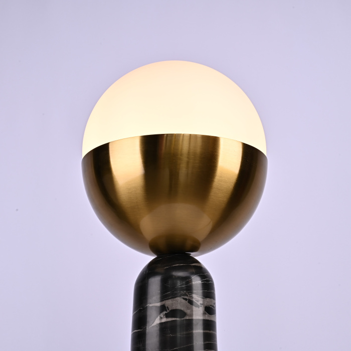 Настольная лампа Marble Globe Black ImperiumLoft