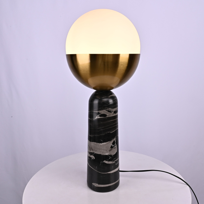 Настольная лампа Marble Globe Black ImperiumLoft