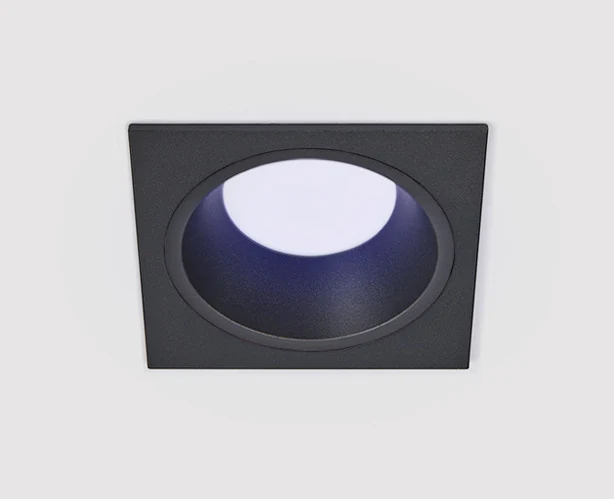 Светильник встраиваемый с рамкой ITALLINE IT08-8013 black 4000K + IT08-8014 black