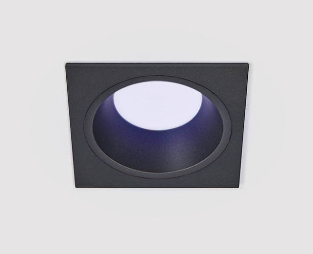 Светильник встраиваемый с рамкой Italline IT08-8013 black 4000K + IT08-8014 black