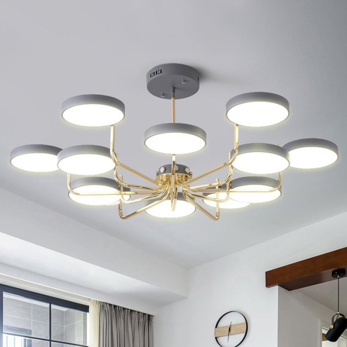 Подвесная люстра TAVIS D78 Gray ImperiumLoft