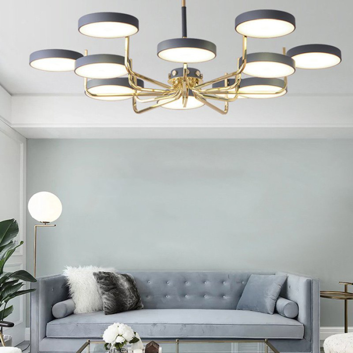 Подвесная люстра TAVIS D78 Gray ImperiumLoft