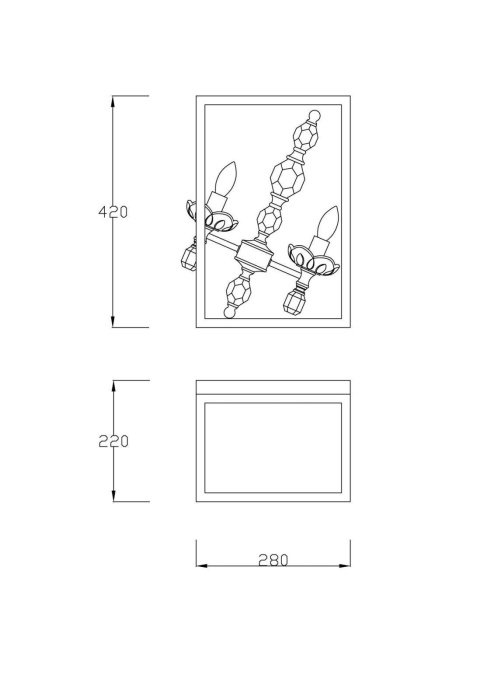 Бра  Lucia Tucci INESSA W3850.2 silver