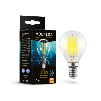 Светодиодная лампа Voltega Globe E14 9W Graphene 7222