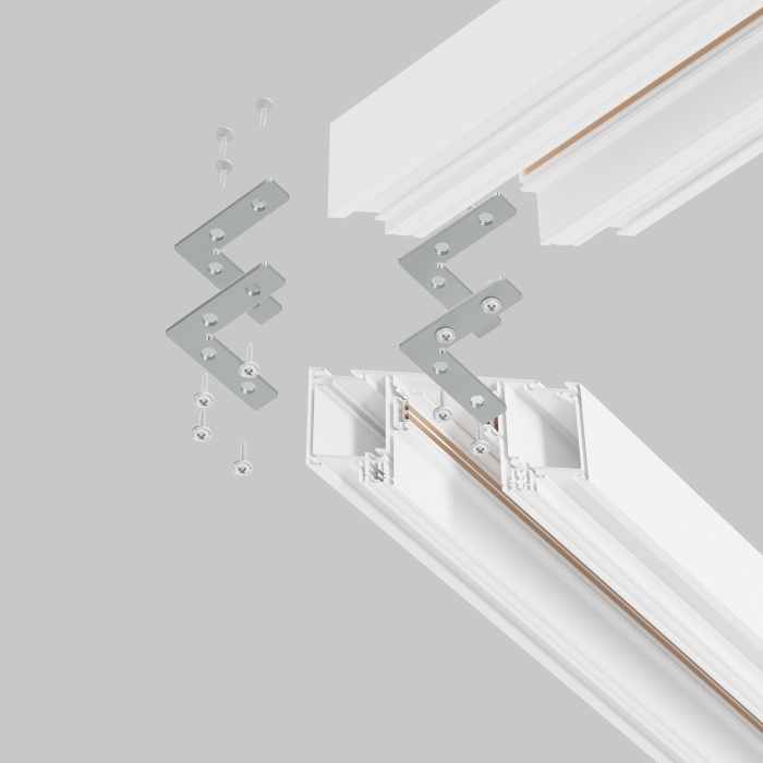 Комплект угловых плоских соединителейдля демпферного шинопровода , 4 шт Maytoni TRA034D-CL-42S