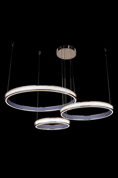 Подвесная люстра Leon Christine LE7702/800-3F Black Chrome