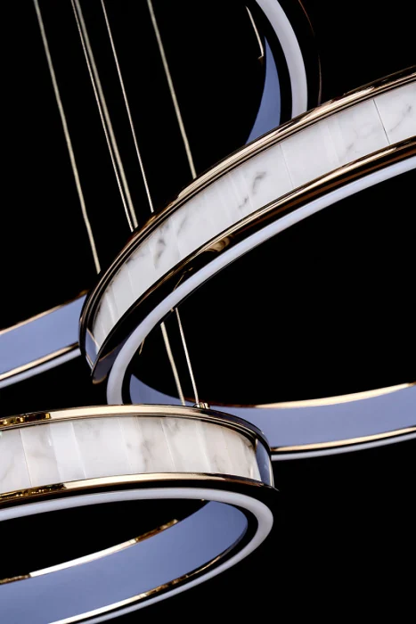 Подвесная люстра Leon Christine LE7702/800-3F Black Chrome