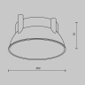 Декоративная рамка-отражатель для светильников Maytoni Ring12-15W-RD-BS