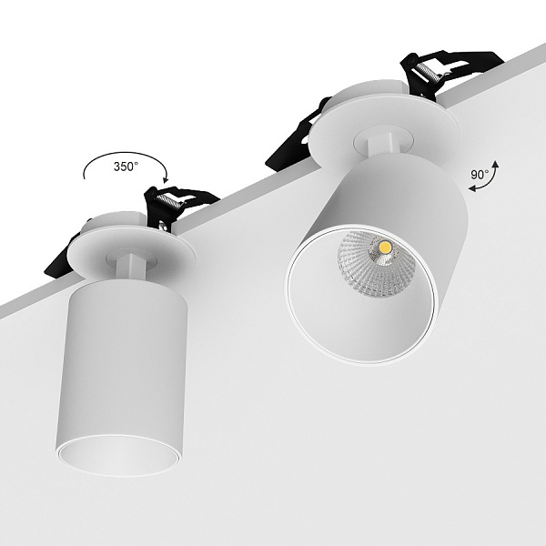 Встраиваемый поворотный светильник Ledron MJ-1077 White