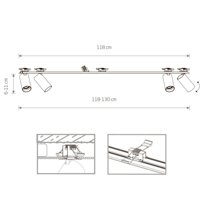 Спот Nowodvorski Mono Surface White 7831