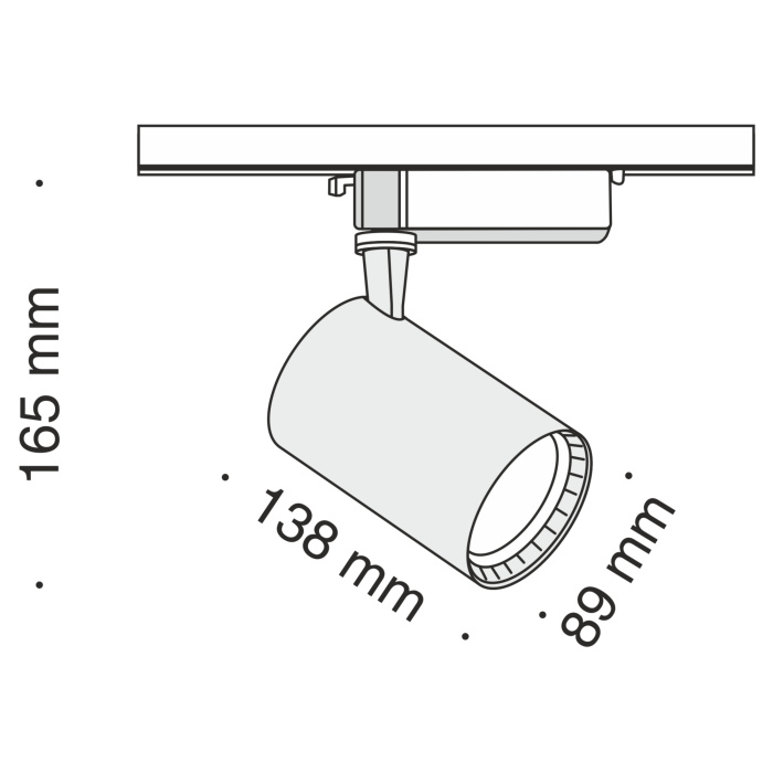 Трековый светильник Maytoni Vuoro TR003-1-17W3K-W