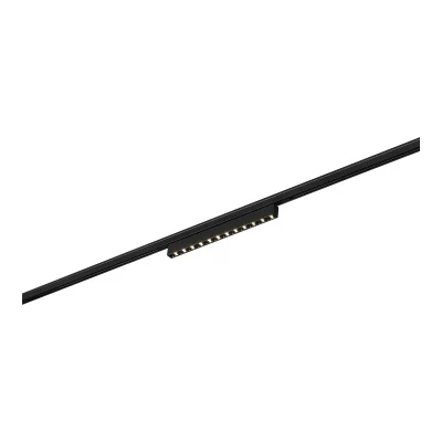 Магнитный трековый светильник Черный LED 1*10W 3000K 430Lm Ra&gt;90 IP20 L196xW10xH18 24V ST666.436.10