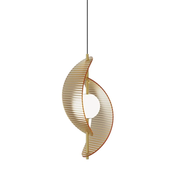 Подвесной светильник Delight Collection MD24030035 MD24030035-1A brass/amber