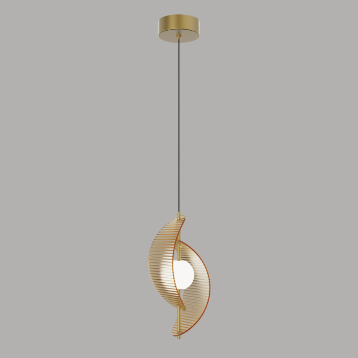 Подвесной светильник Delight Collection MD24030035 MD24030035-1A brass/amber