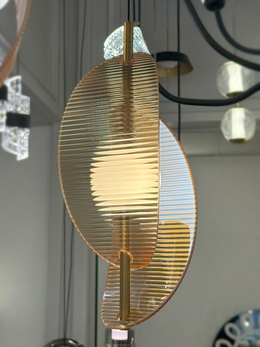 Подвесной светильник Delight Collection MD24030035 MD24030035-1A brass/amber