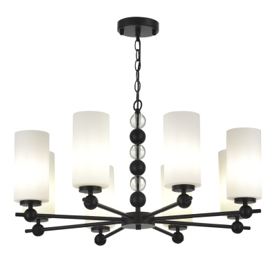 Светильник подвесной ST-Luce черный/белый E27 8*40W SL2003.403.08