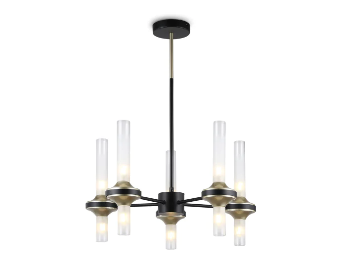 Люстра со стеклянными плафонами на штанге Ambrella light LH55351