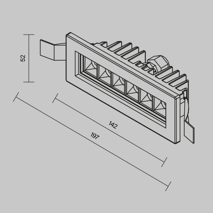 Встраиваемый уличный светильник Maytoni Ghost O488DL-L6GF3K