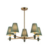 Люстра на штанге с абажурами и мрамором AMBRELLA light LH75051